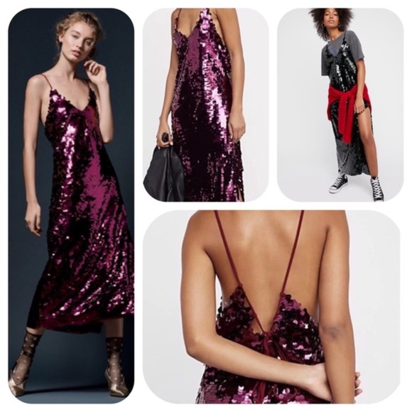 paillette sequin dress